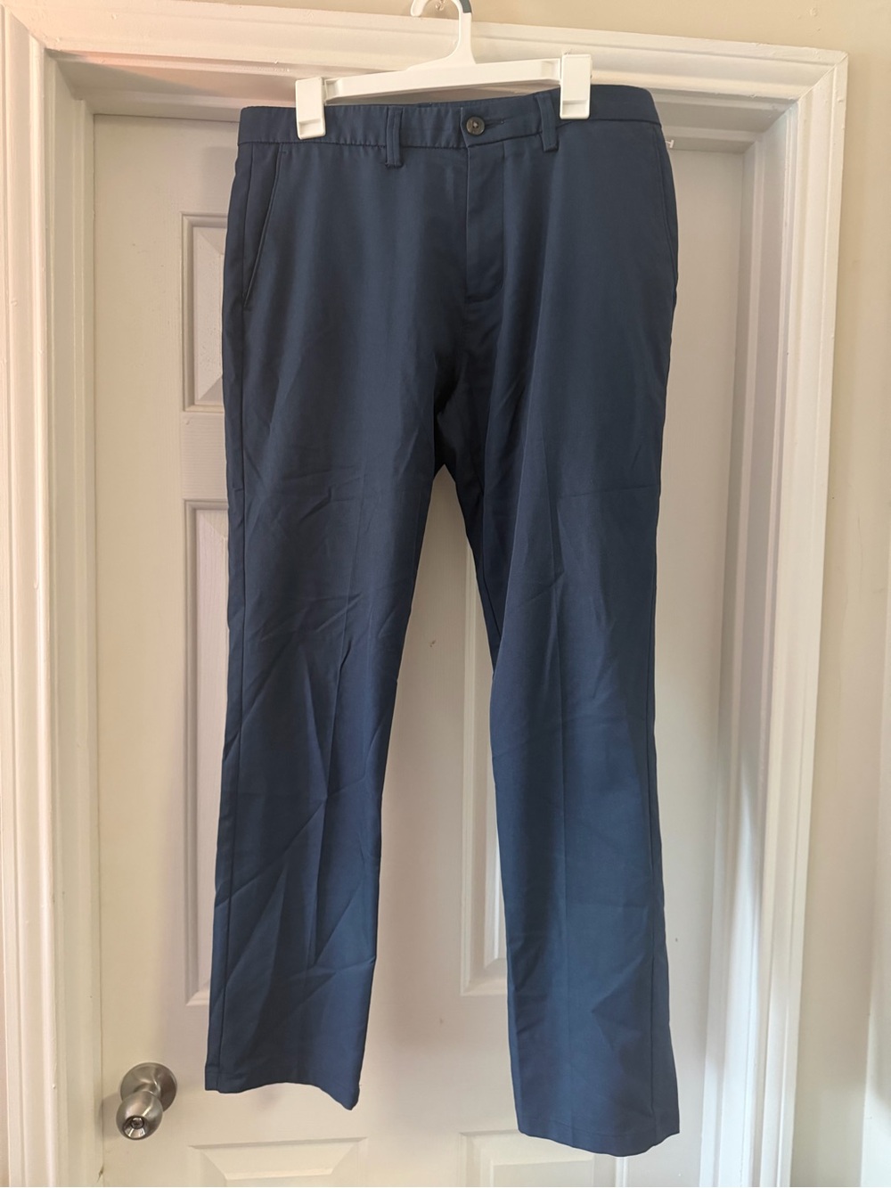 Haggar Navy Blue Dress Pants - Flat Front